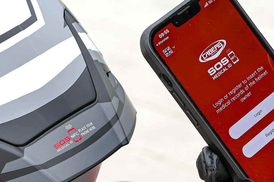 Caberg SOS Medical ID: il casco che può salvarti la vita